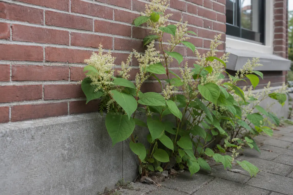 Duizendknoop en fundering: hoe groot is het risico?